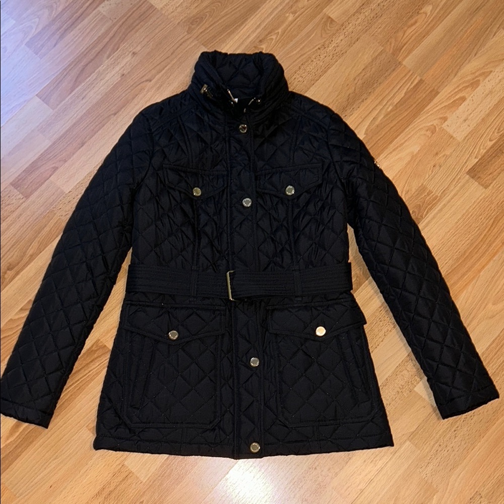 Micheal Kors Women's Black Quilted Jacket